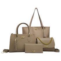 Kit Bolsa Feminina Sacola Grande + Bolsa Média + Tira Colo + Carteira Kit Bolsa Feminina Sacola Grande + Bolsa Média + Tira Colo + Carteira