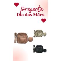 Kit Bolsa Feminina Transversal De Couro De Moda Com 3 Divisorias + Porta Moeda Kit Bolsa Feminina Transversal De Couro De Moda Com 3 Divisorias + Porta Moeda