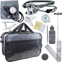Kit Bolsa Fisioterapia Acadêmico Goniômetro Martelo Buck Fita Antropométrica Completo Incoterm Kit Bolsa Fisioterapia Acadêmico Goniômetro Martelo Buck Fita Antropométrica Completo Incoterm