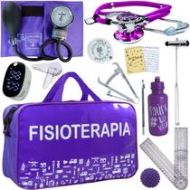 Kit Bolsa Fisioterapia Acadêmico Goniômetro Martelo Buck Fita Antropométrica Completo