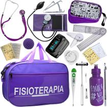 Kit Bolsa Fisioterapia Acadêmico Goniômetro Martelo Buck Fita Antropométrica Completo Pa Med