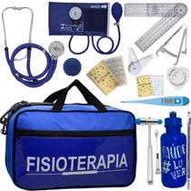 Kit Bolsa Fisioterapia Acadêmico Goniômetro Martelo Buck Fita Antropométrica Estagio