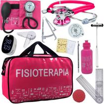 Kit Bolsa Fisioterapia Acadêmico Goniômetro Martelo Buck Fita Antropométrica Pa Med