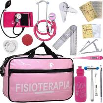 Kit Bolsa Fisioterapia Acadêmico Goniômetro Martelo Buck Fita Antropométrica Pa Med