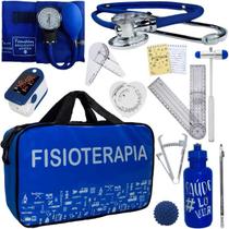 Kit Bolsa Fisioterapia Acadêmico Goniômetro Martelo Buck Fita Antropométrica Premium