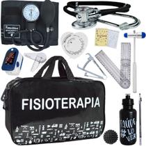 Kit Bolsa Fisioterapia Acadêmico Goniômetro Martelo Buck Fita Antropométrica Premium