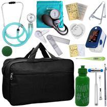 Kit Bolsa Fisioterapia Acadêmico Martelo Buck Goniômetro Completo