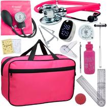 Kit Bolsa Fisioterapia Acadêmico Martelo Buck Goniômetro Completo Incoterm