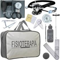 Kit Bolsa Fisioterapia Acadêmico Martelo Buck Goniômetro Pa Med
