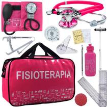Kit Bolsa Fisioterapia Acadêmico Martelo Buck Goniômetro Pa Med