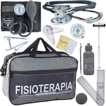 Kit Bolsa Fisioterapia Acadêmico Martelo Buck Goniômetro Premium