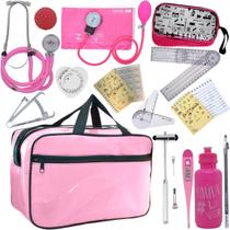 Kit Bolsa Fisioterapia Acadêmico Martelo Buck Goniômetro Premium