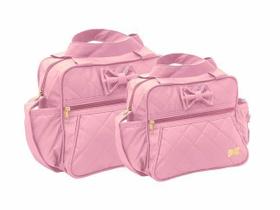 Kit Bolsa Frasqueira Atacado Barato Bebê Maternidade Mave Baby Revenda Menina Rosa