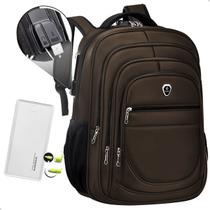 Kit Bolsa Grande Anti Furto Saida USB + Power bank Carregamento rápido