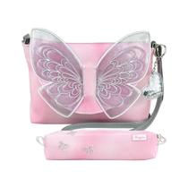 Kit Bolsa Infantil Feminina com Estojo Borboleta Magicc Bolsas KI-225 Kit Bolsa Infantil Feminina com Estojo Borboleta Magicc Bolsas KI-225