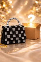 Kit Bolsa Luxo Feminino Preto E Prata + Brinde Luxo Kit Bolsa Luxo Feminino Preto E Prata + Brinde Luxo