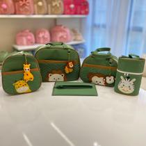 Kit Bolsa/Mala 5 Peças Tema Safári Bolsa Maternidade para Bebê Kit Bolsa/Mala 5 Peças Tema Safári Bolsa Maternidade para Bebê