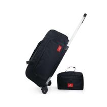 Kit bolsa mala bagagem bordo média viagem rodinha frasqueira - Preto