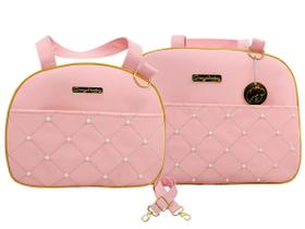 Kit Bolsa Mala Maternidade Menino Menina Bebe Reforçada