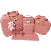 Kit Bolsa Mala Maternidade Modelo Perola Envio Imediato 4 peças