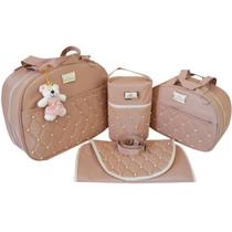 Kit Bolsa Mala Maternidade Modelo Perola Envio Imediato 4 peças