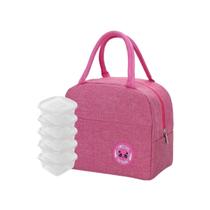 Kit Bolsa Marmita Térmica com 5 Potes Herméticos Pequenos