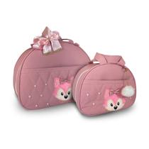 Kit Bolsa Maternidade 2 Peças Grande Impermeável + Mochila + Trocador tema Raposa FJ Baby Kit Bolsa Maternidade 2 Peças Grande Impermeável + Mochila + Trocador tema Raposa FJ Baby