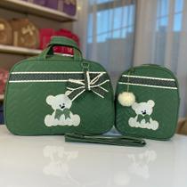 Kit bolsa maternidade 2 Peças Ted mala para bebê com mochila menino e menina