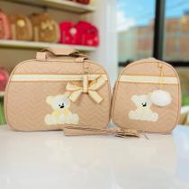 Kit bolsa maternidade 2 Peças Ted mala para bebê com mochila menino e menina Kit bolsa maternidade 2 Peças Ted mala para bebê com mochila menino e menina