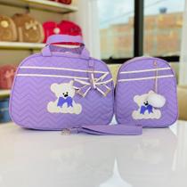 Kit bolsa maternidade 2 Peças Ted mala para bebê com mochila menino e menina