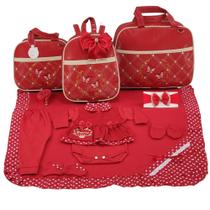 Kit bolsa maternidade 3 peças borboleta menina + saida maternidade Kit bolsa maternidade 3 peças borboleta menina + saida maternidade