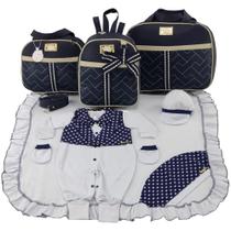 Kit bolsa maternidade 3 peças laço + saída maternidade