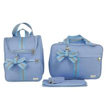 Kit Bolsa Maternidade 3 Peças Veneza Menina e Menino Kit Bolsa Maternidade 3 Peças Veneza Menina e Menino