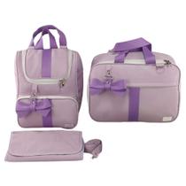 Kit Bolsa Maternidade 3 Peças Veneza Menina e Menino Kit Bolsa Maternidade 3 Peças Veneza Menina e Menino