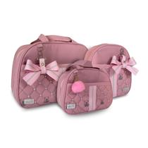 Kit Bolsa Maternidade 5 Peças Grande Impermeável + Mochila + Trocador Tema Pérola FJ Baby Kit Bolsa Maternidade 5 Peças Grande Impermeável + Mochila + Trocador Tema Pérola FJ Baby