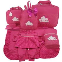Kit bolsa maternidade 5 peças nuvem pink + saida maternidade Kit bolsa maternidade 5 peças nuvem pink + saida maternidade