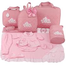 Kit bolsa maternidade 5 peças nuvem + saida maternidade