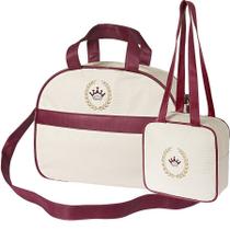 Kit Bolsa Maternidade Basic Palha 2 Peças P e G