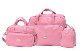 Kit bolsa maternidade bebê precious rosê 3 peças Kit bolsa maternidade bebê precious rosê 3 peças