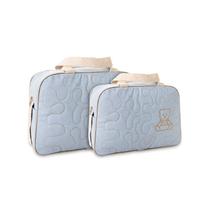 Kit Bolsa Maternidade Bebê Ursinho Mave Azul Claro Atacado Kit Bolsa Maternidade Bebê Ursinho Mave Azul Claro Atacado