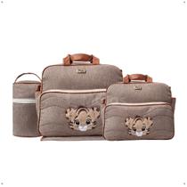 Kit Bolsa Maternidade com Porta mamadeira Termica e trocador