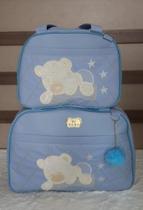 Kit bolsa maternidade cor azul bebê