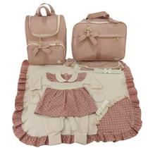 Kit bolsa maternidade de luxo menina + saída maternidade Kit bolsa maternidade de luxo menina + saída maternidade