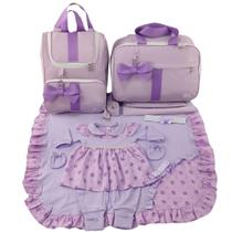 Kit bolsa maternidade de luxo menina + saída maternidade Kit bolsa maternidade de luxo menina + saída maternidade
