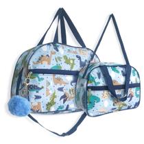 Kit Bolsa Maternidade Dinossauro Menino Mala de Mamãe Bebe Acompanha 2 peças