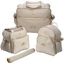 Kit Bolsa Maternidade Grande Mala Bebê Natura Unissex Luxo