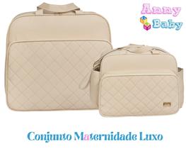 Kit Bolsa Maternidade Mala e Bolsa G Menino Menina Luxo