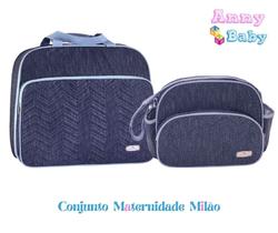 Kit Bolsa Maternidade Mala E Bolsa Pequena Azul/Marinho - KBM0034