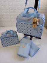 Kit Bolsa Maternidade Mamãe Bebê Nene Menino Menina 4 Peças