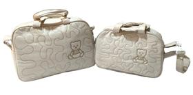 Kit Bolsa Maternidade Mel Bege 2 pçs Mave Kit Bolsa Maternidade Mel Bege 2 pçs Mave